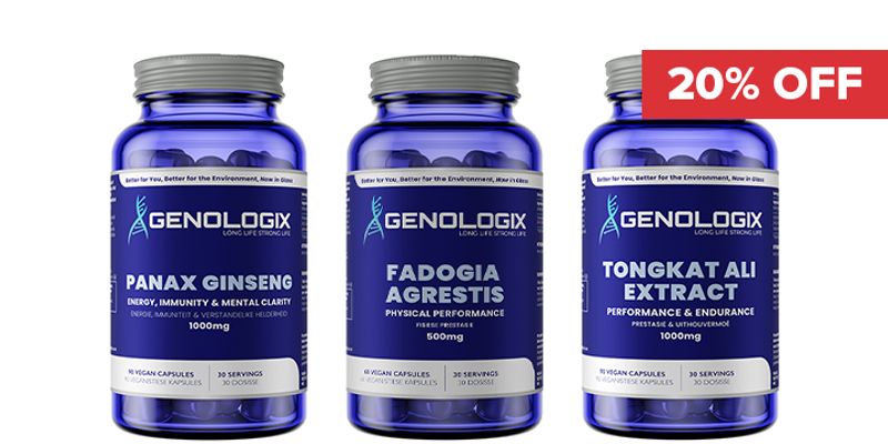 20% Off Genologix Men's Health Supplements Cover Image